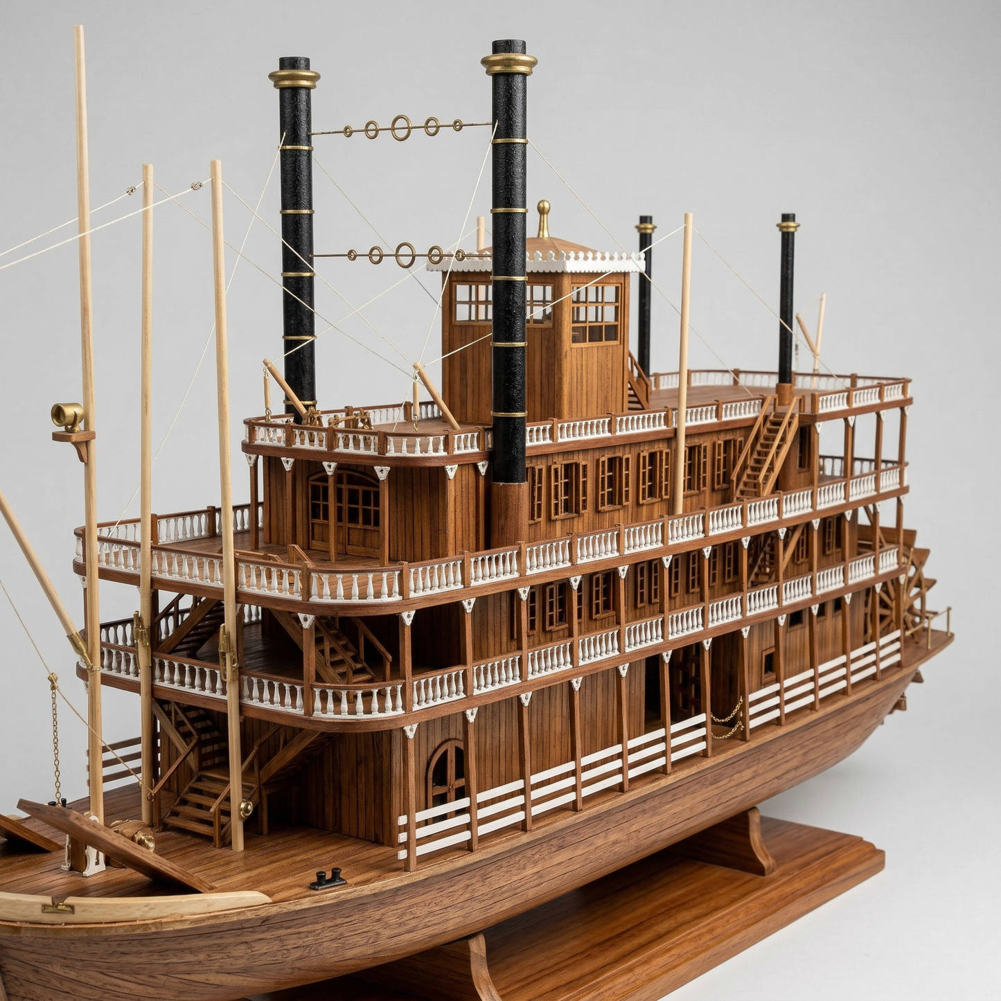 Maquette bateau a roue-"USS Mississippi 1870"