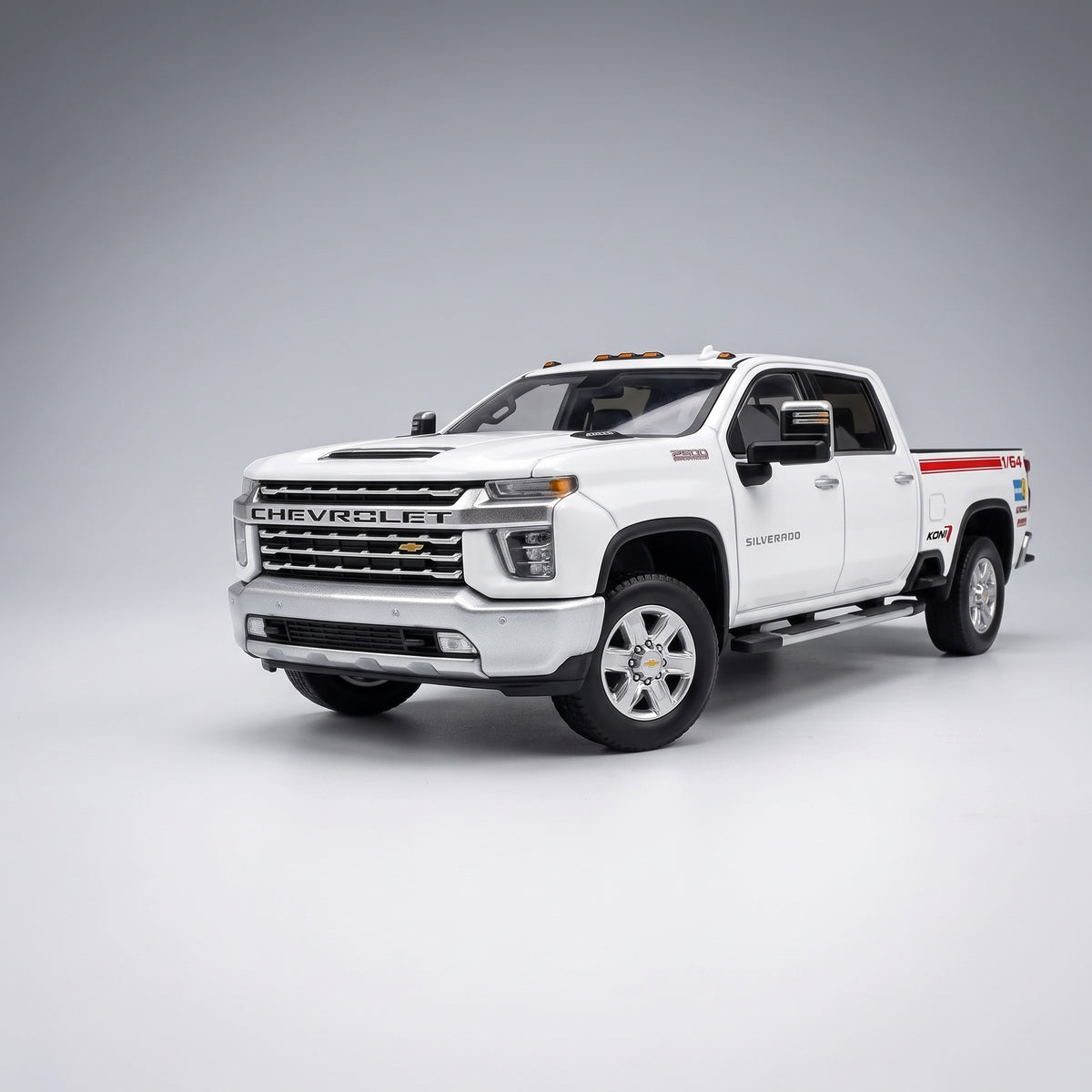 Maquette 1:64 Chevrolet Silverado blanc