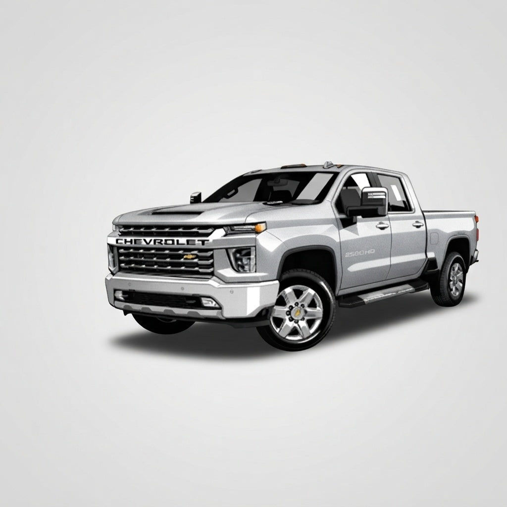 Maquette 1:64 Chevrolet Silverado argent
