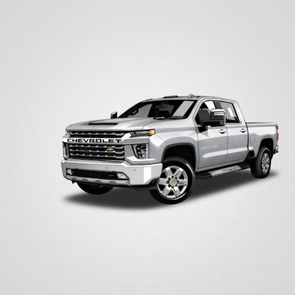 Maquette 1:64 Chevrolet Silverado argent