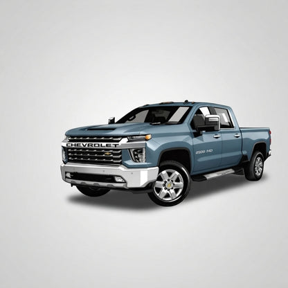Maquette 1:64 Chevrolet Silverado bleu-vert