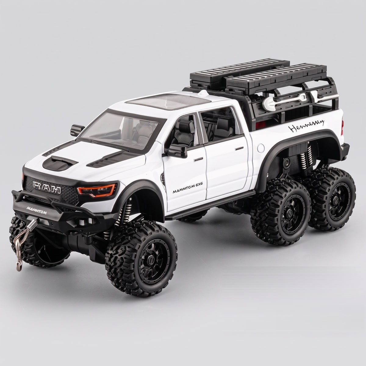 Maquette pick-up Mammoth 6x6 blanc au 1:24