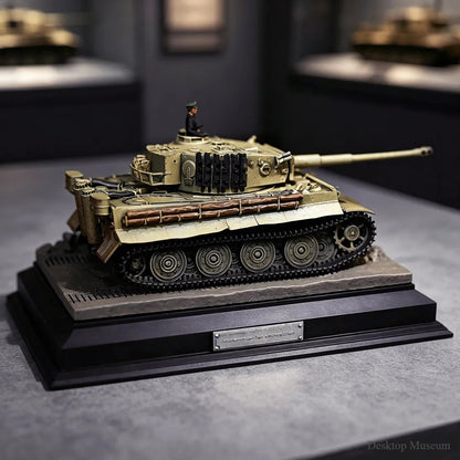 Maquette char Tigre Tiger I vue de trois quarts