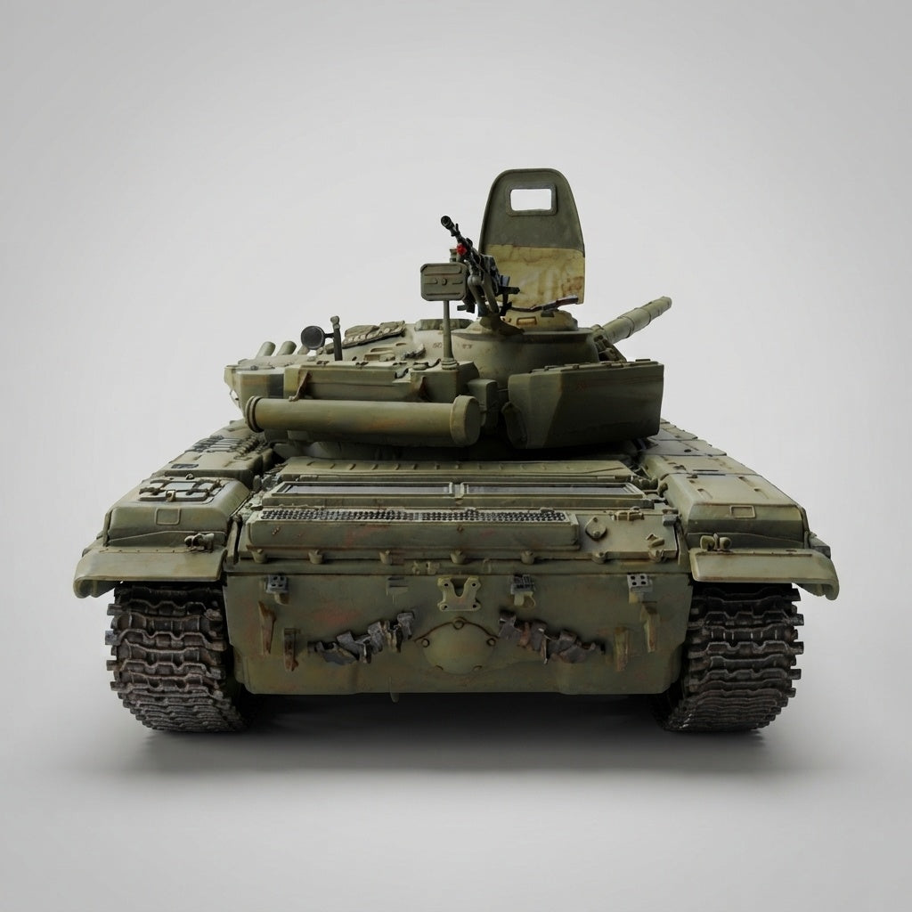 Maquette 1/35 T-72B vue de face