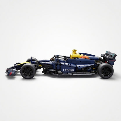 Maquette F1 Formula Racing Car bleue vue de profil