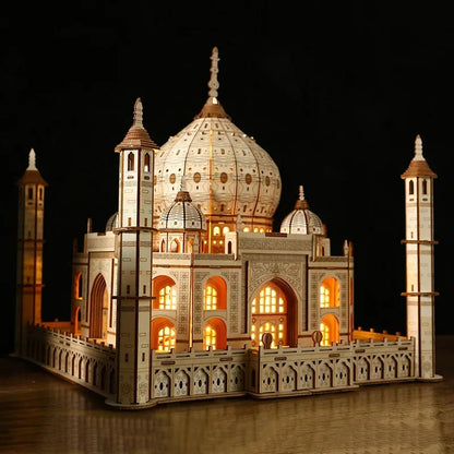 Maquette monument en bois-"Taj Mahal"