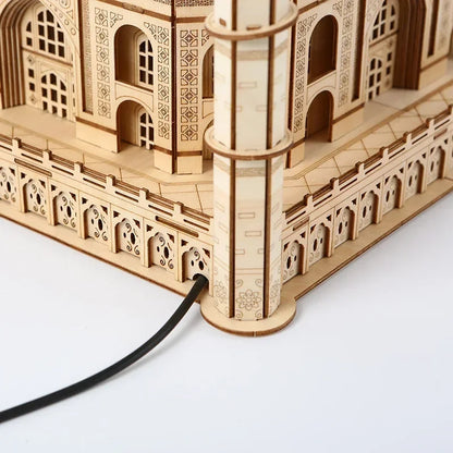 Maquette monument en bois-"Taj Mahal"