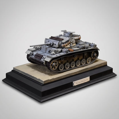 Maquette Panzer III sur fond studio