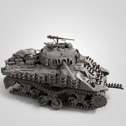 Maquette résine Destroyed Sherman au 1/35 – photo 1