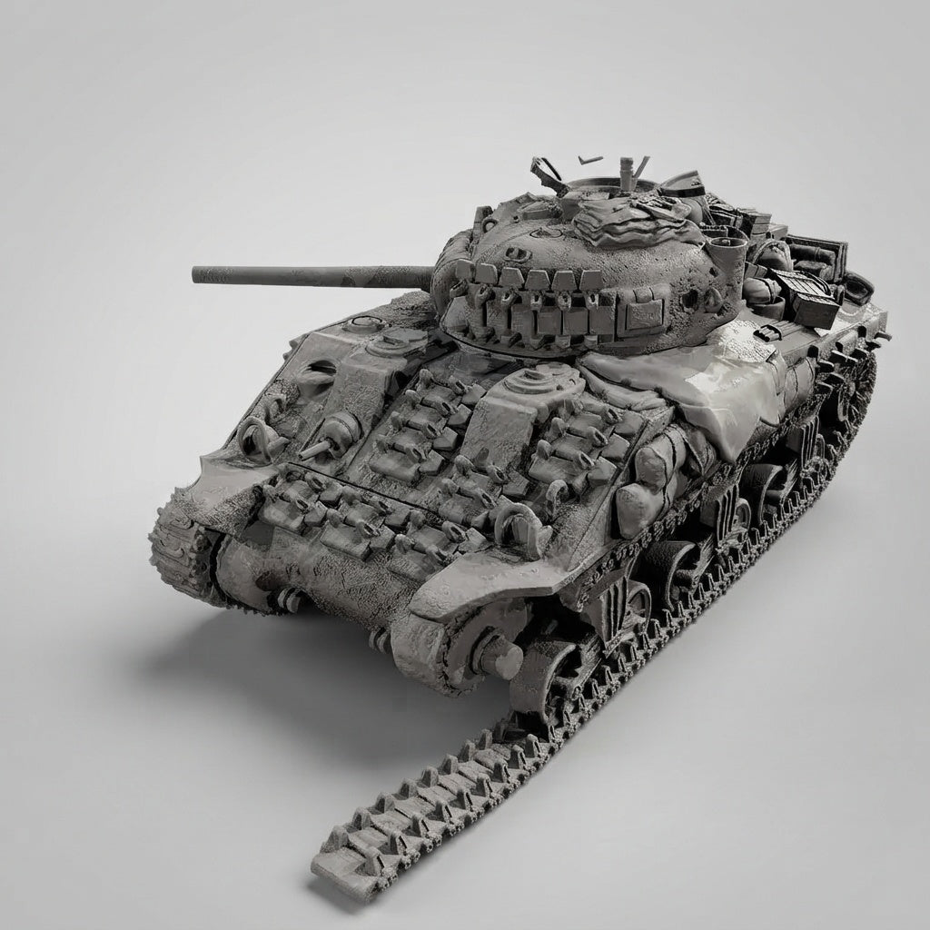 Maquette résine Destroyed Sherman au 1/35 – photo 2