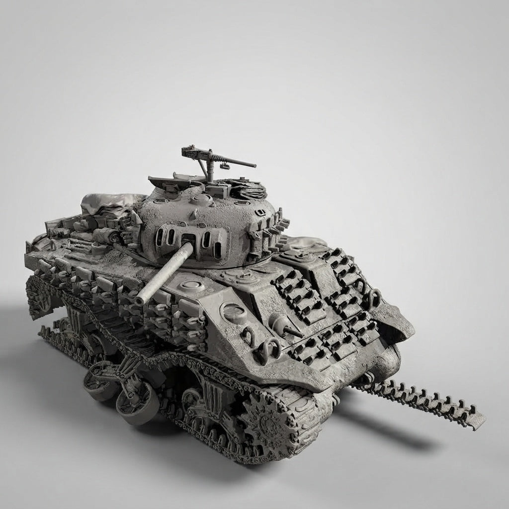 Maquette résine Destroyed Sherman au 1/35 – photo 3