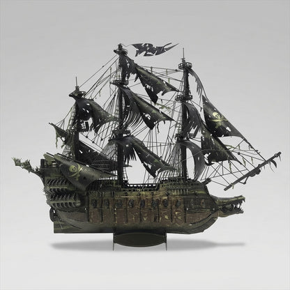 Maquette 3D en métal The Flying Dutchman vue de profil côté droit