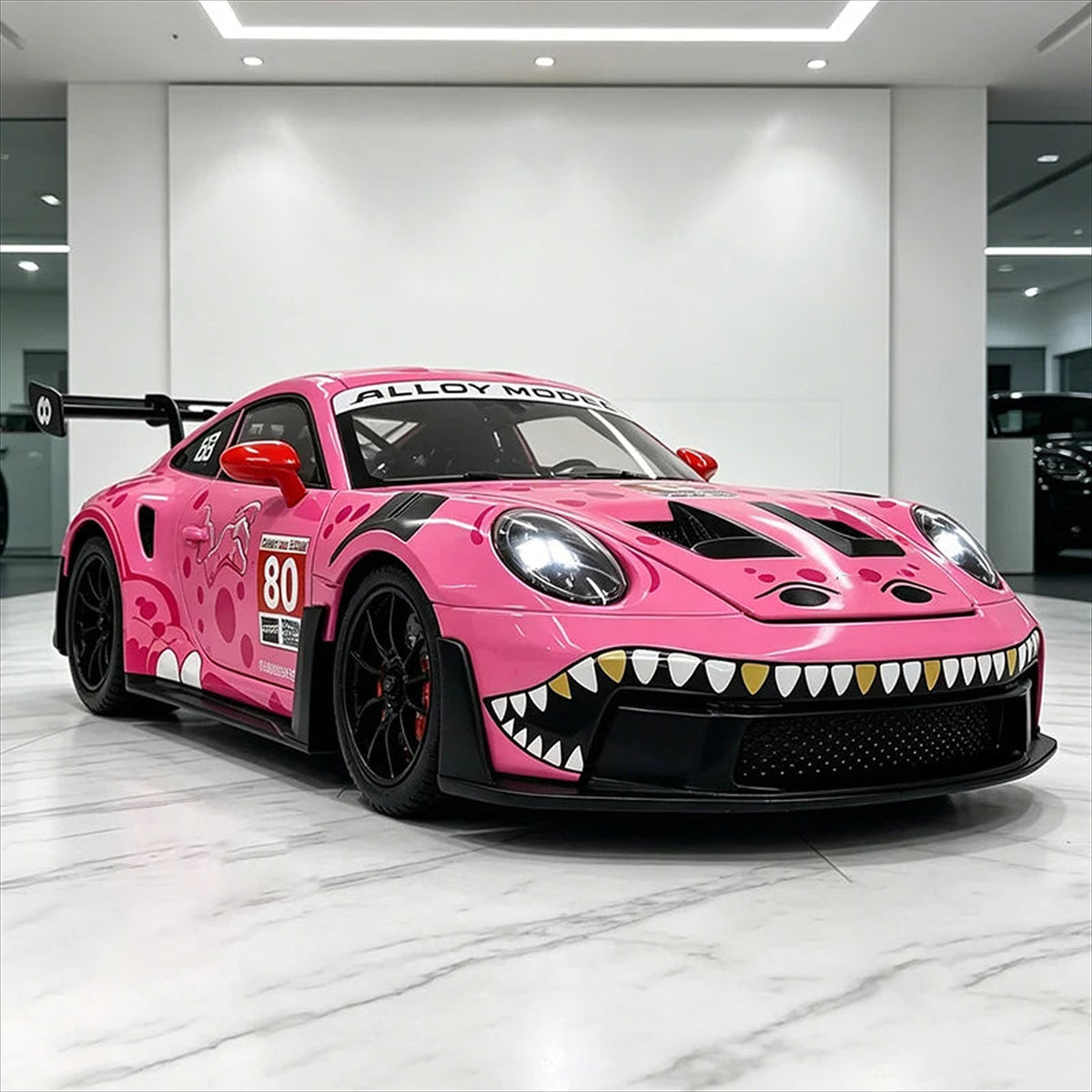 Maquette Porsche 911 GT3 RS 1:24 livrée rose
