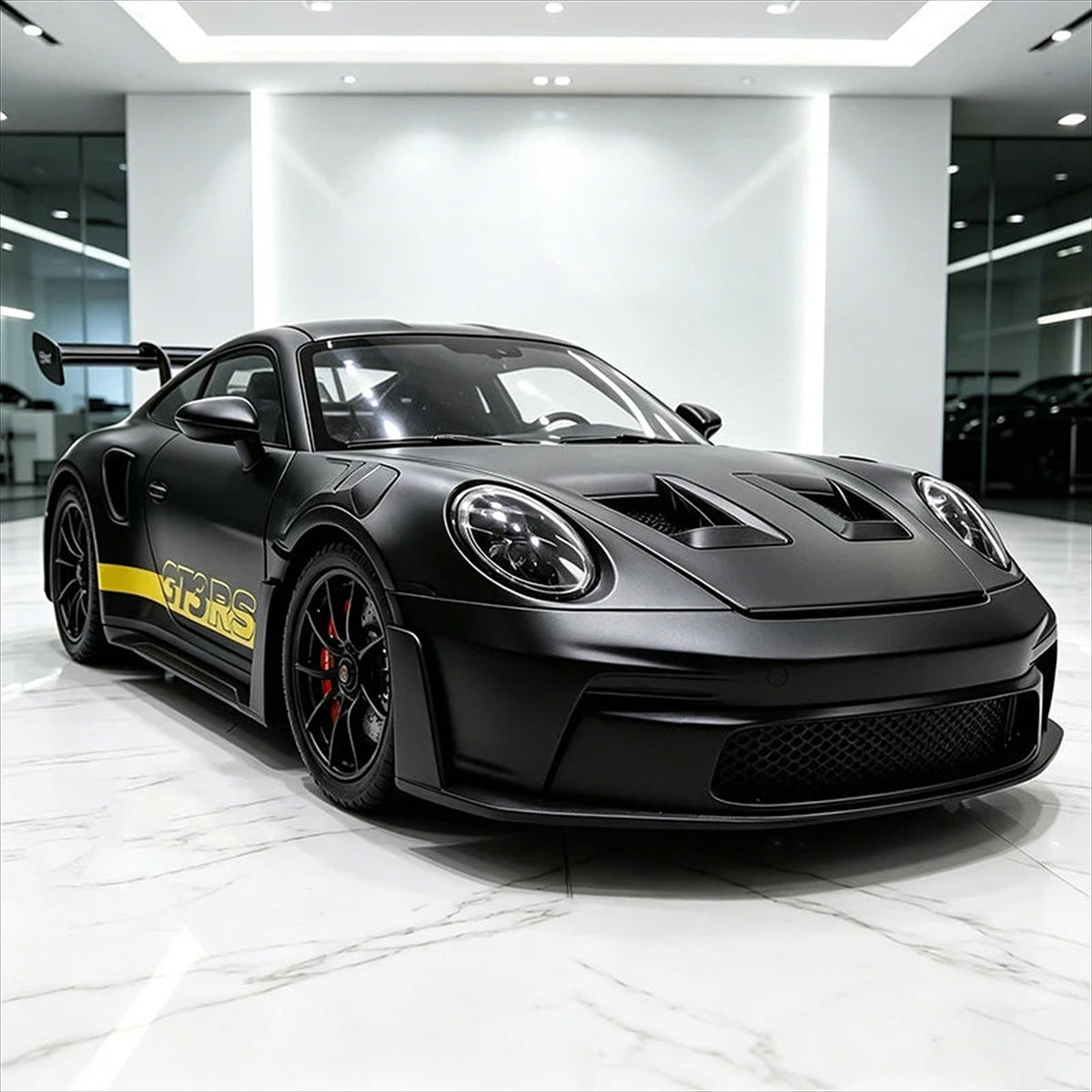 Maquette Porsche 911 GT3 RS 1:24 noire mate