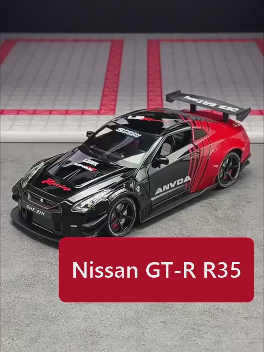Vidéo de la maquette Nissan GT-R R35 au 1:24