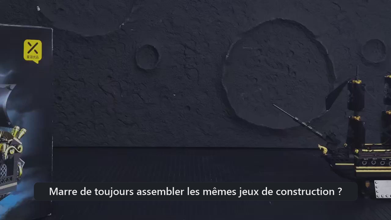 Vidéo de la maquette voilier Black Sail en briques