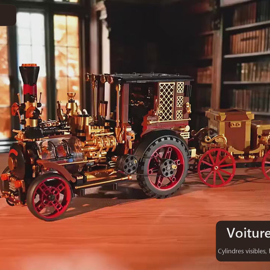 Vidéo de la maquette Vintage Steam Car à construire