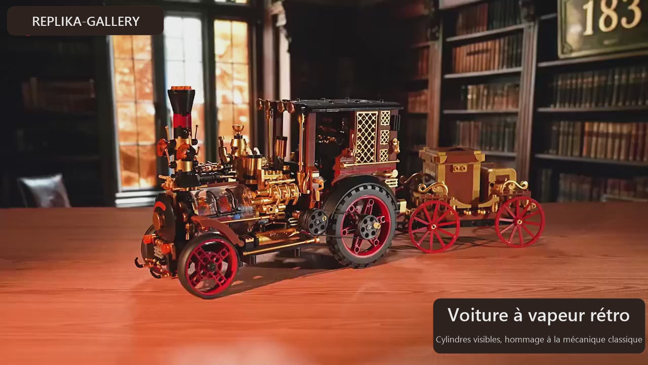 Vidéo de la maquette Vintage Steam Car à construire
