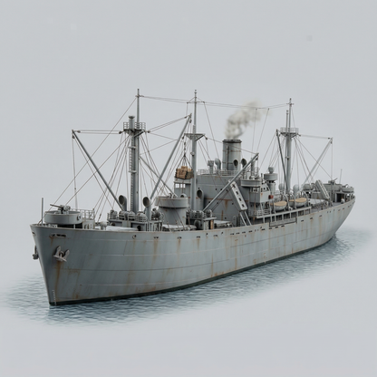 Maquette bateau seconde guerre mondiale-"S.S Jeremiah O'Brien"