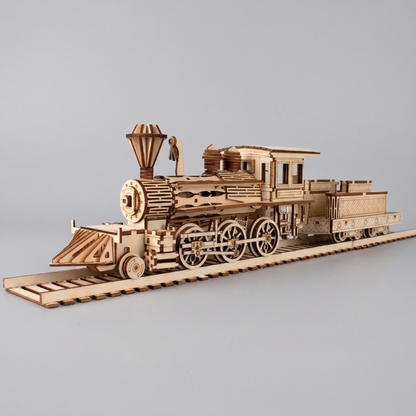 Maquette train en bois-"La Loco-Motiv"