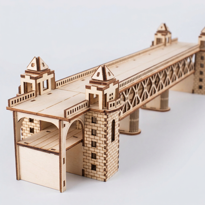 Maquette pont en bois-"Wooden Bridge"