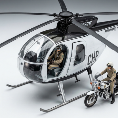 Maquette hélicoptère sécurité civile-"500D Highway Patrol"